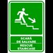 Semn pentru scara de salvare sprea dreapta jos
